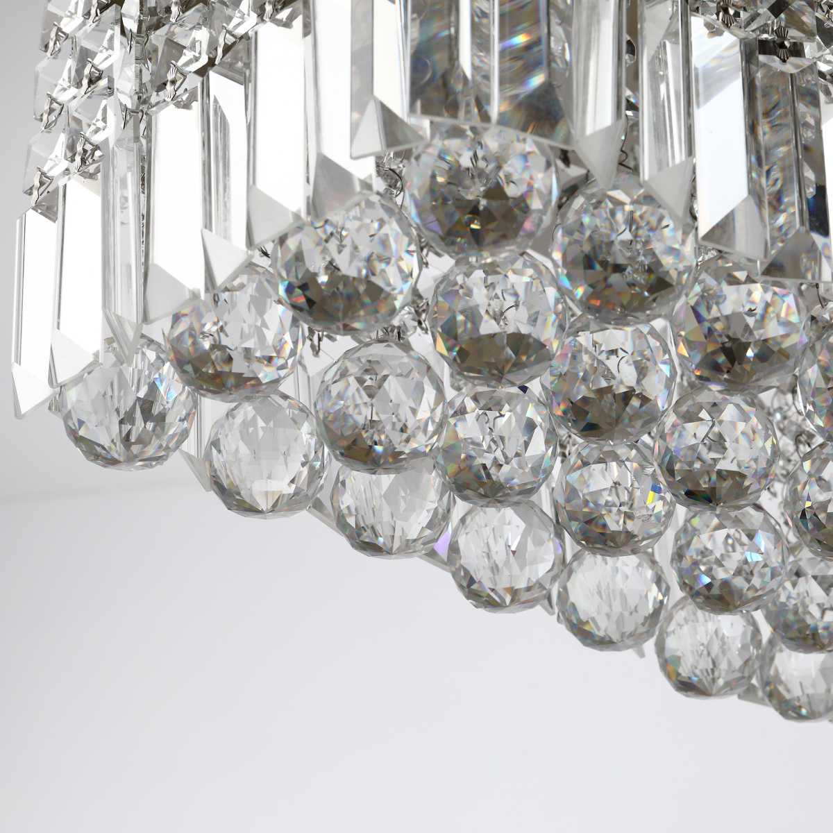 Vela — Modern Rectangular Crystal Bar Chandelier