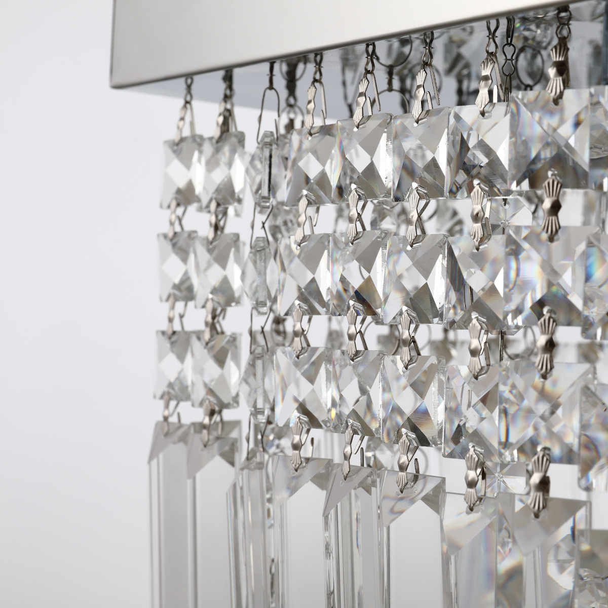 Vela — Modern Rectangular Crystal Bar Chandelier