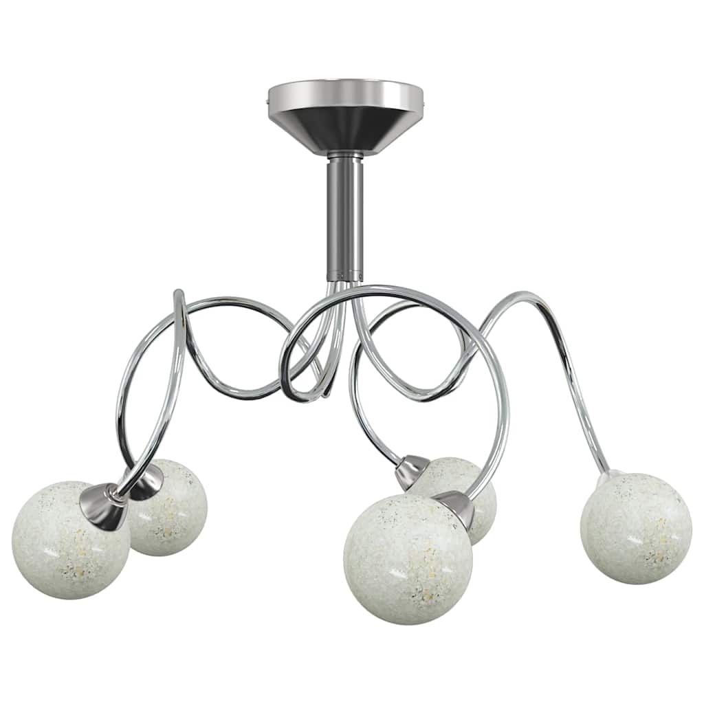 Solace — 5-Light Sculptural Semi-Flush Ceiling Lamp