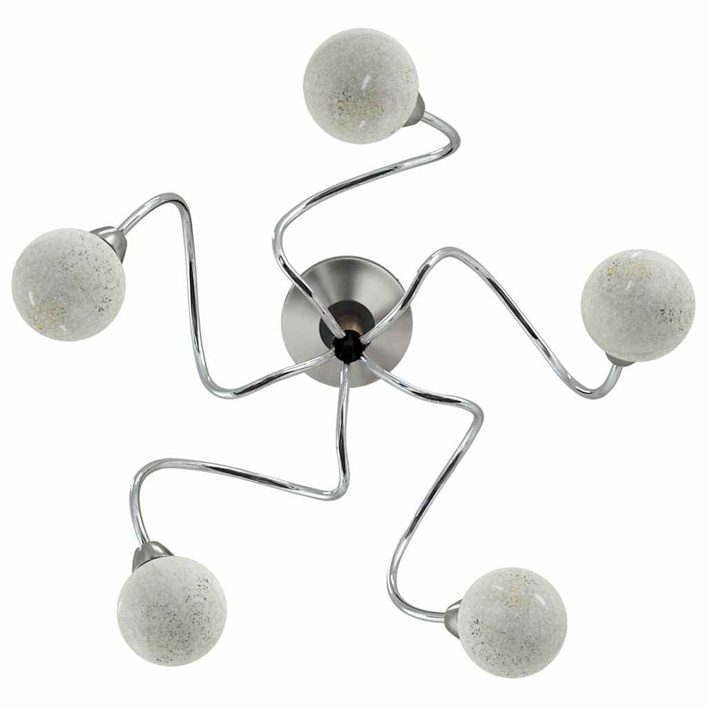 Solace — 5-Light Sculptural Semi-Flush Ceiling Lamp