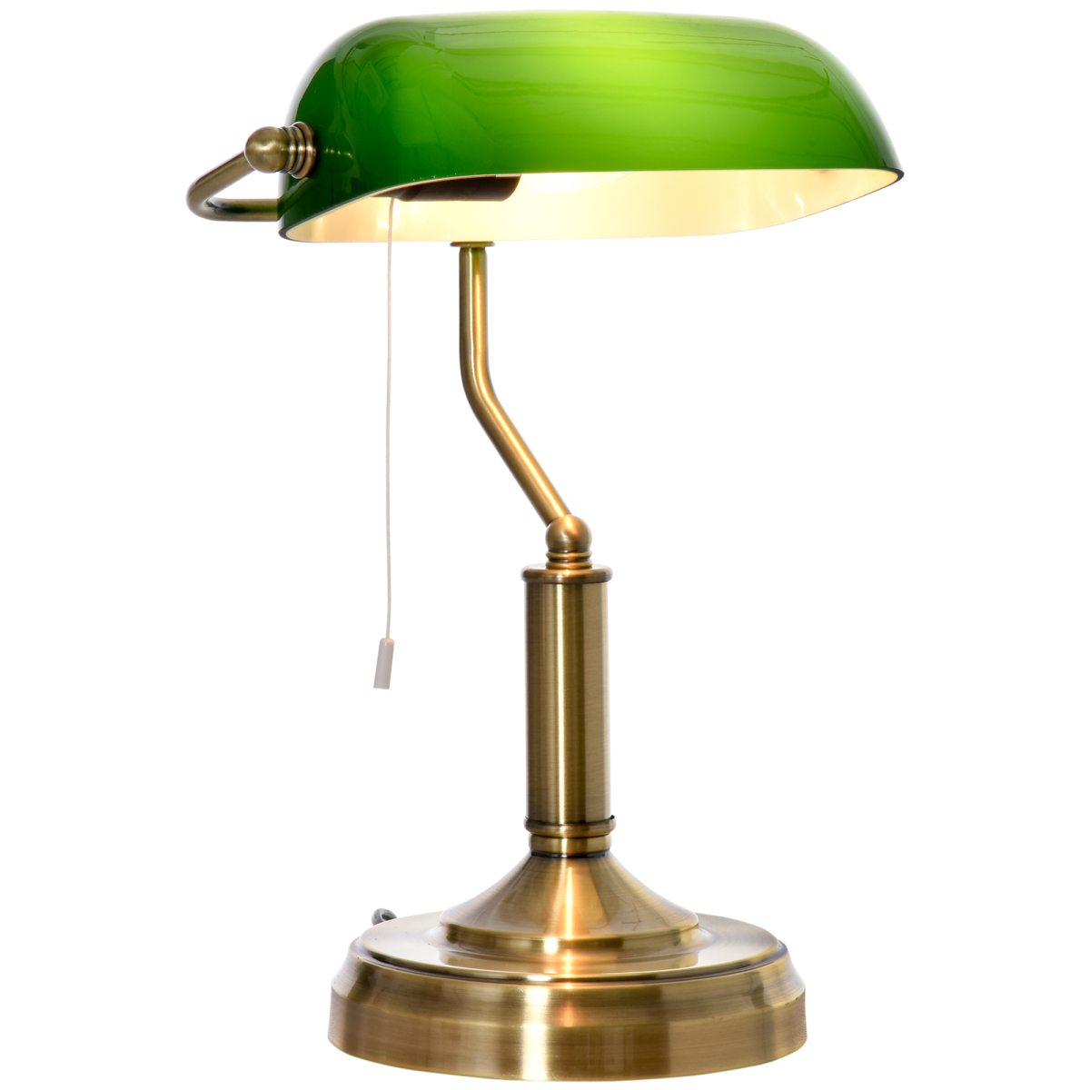 Lincoln — Banker's Library Table Lamp — detail of the fittings