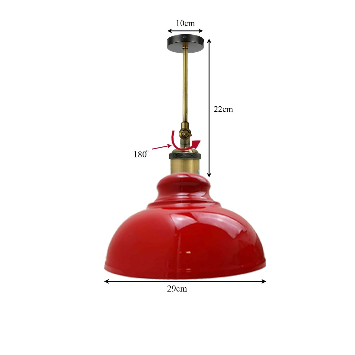 Aldgate — Adjustable Industrial Dome Wall Sconce — close detail