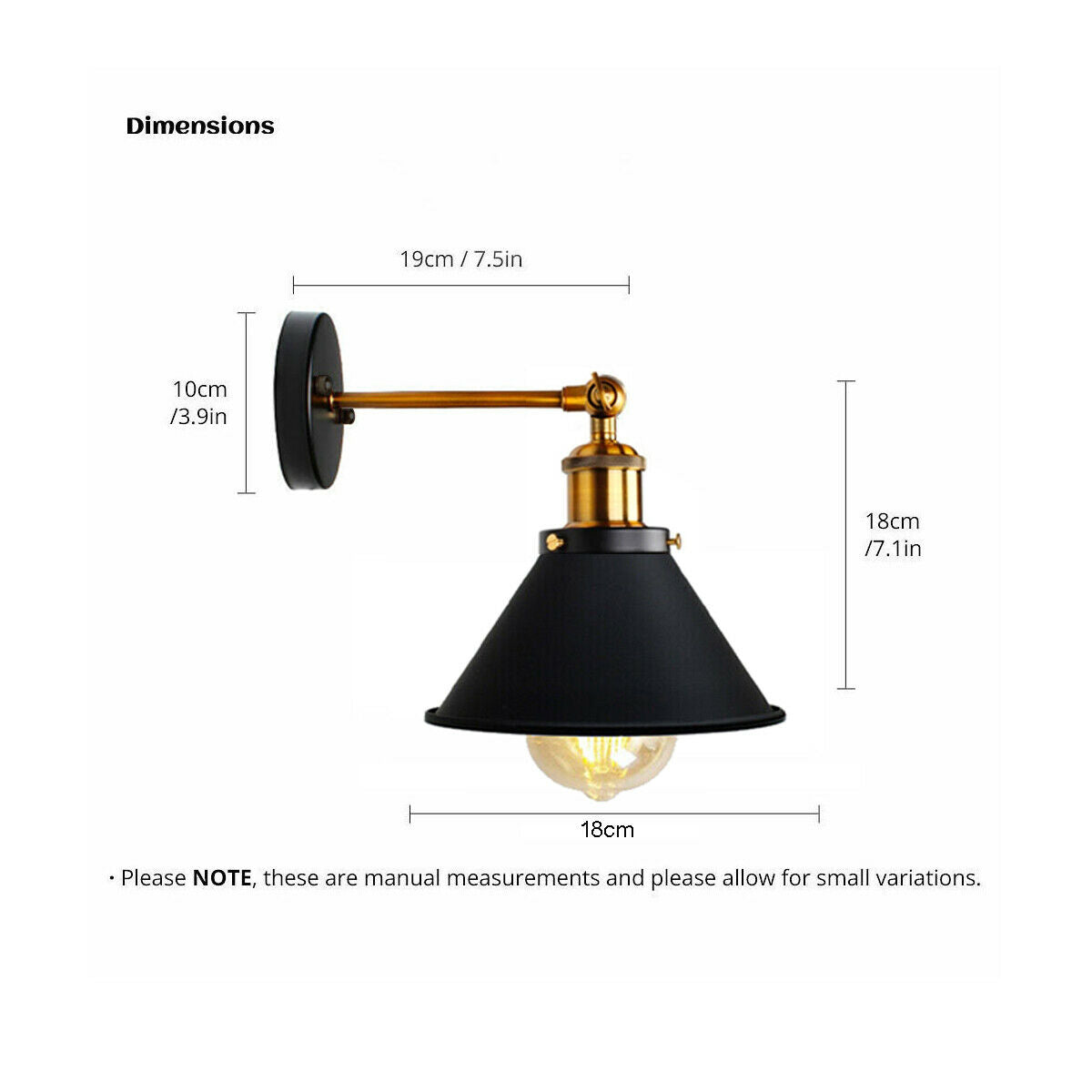 Marlow — Scalloped Dome Brass Wall Sconce — installed in context, lit