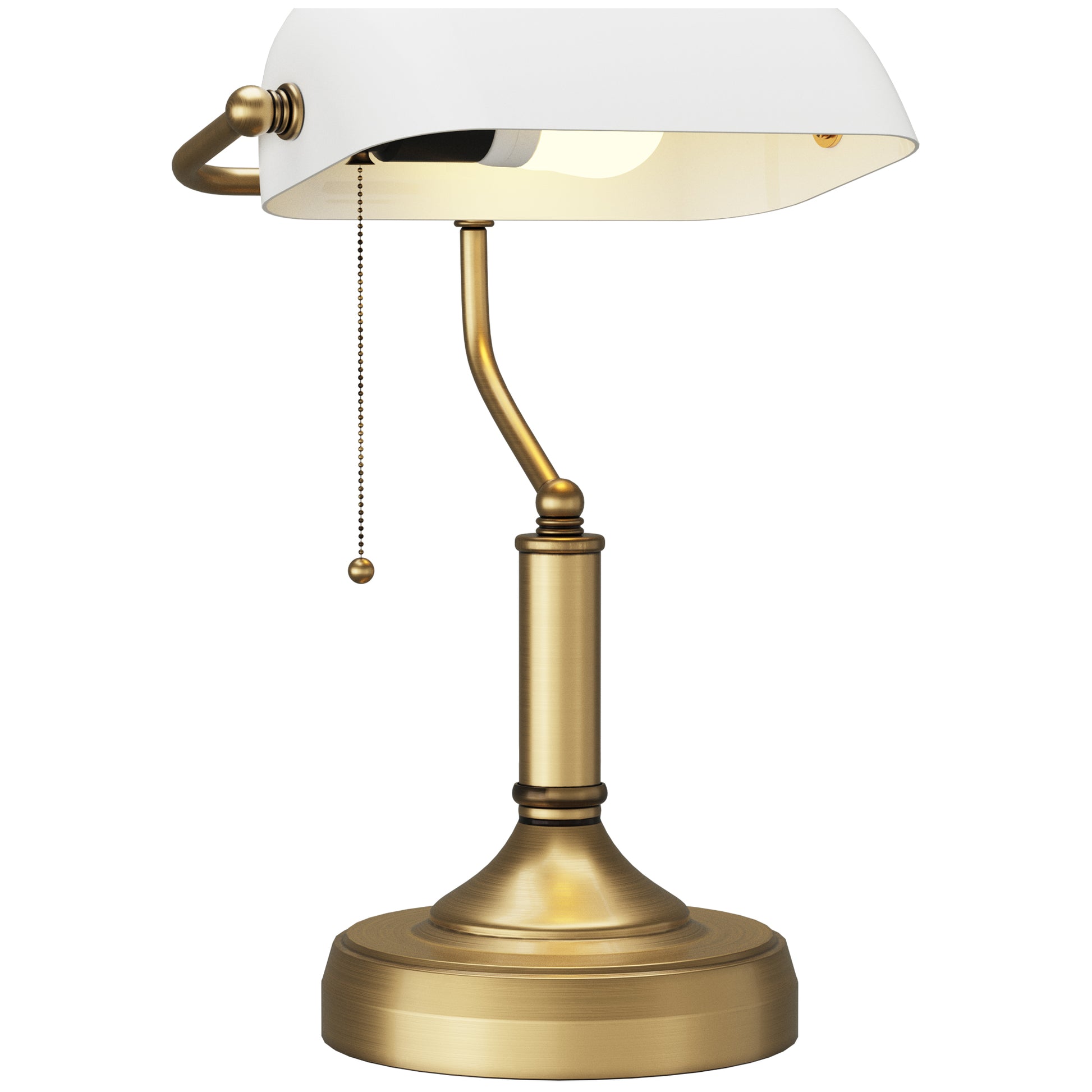 Lincoln — Banker's Library Table Lamp — angled view