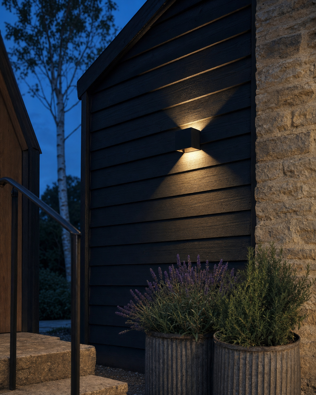 Marylebone Architect's Cube Outdoor Wall Light — hero 3